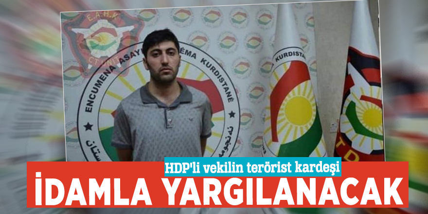 HDP'li vekilin terörist kardeşi idamla yargılanacak