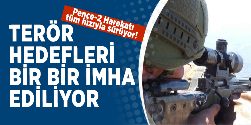 Pençe-2 Harekatı tüm hızıyla sürüyor! Terör hedefleri bir bir imha ediliyor