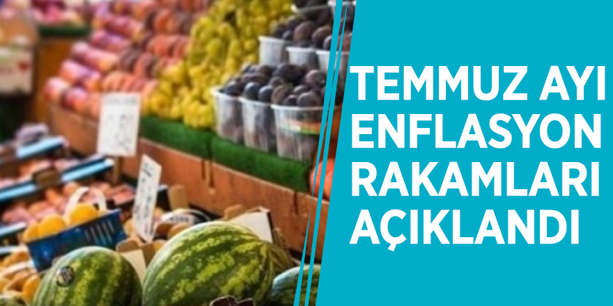 Temmuz ayı enflasyon rakamları açıklandı