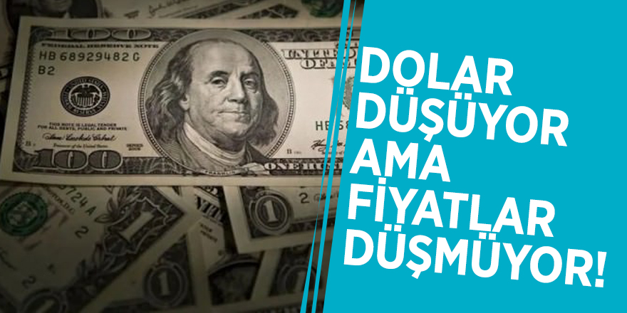 Dolar düşüyor ama fiyatlar düşmüyor!