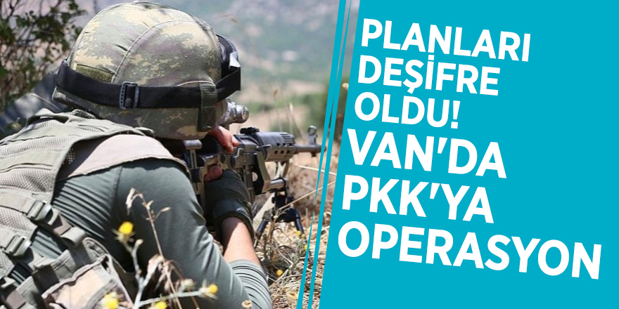Planları deşifre oldu! Van'da PKK'ya operasyon