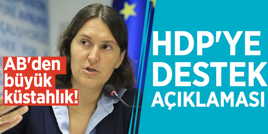 AB'den büyük küstahlık! HDP'ye destek açıklaması
