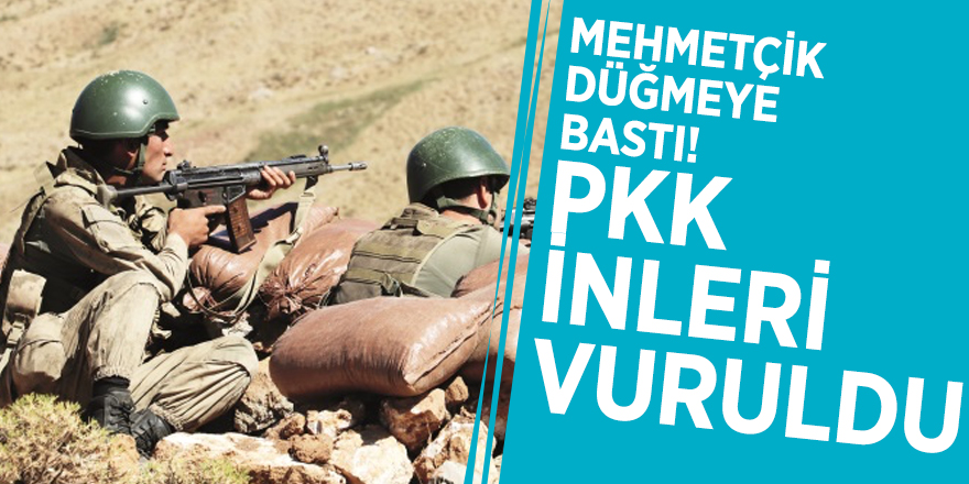 Mehmetçik düğmeye bastı! PKK inleri vuruldu