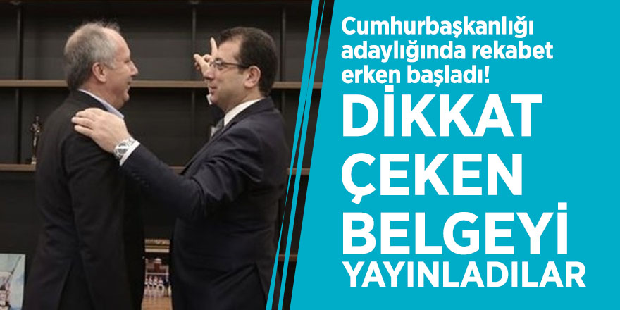 Cumhurbaşkanlığı adaylığında rekabet erken başladı! Dikkat çeken belgeyi yayınladılar