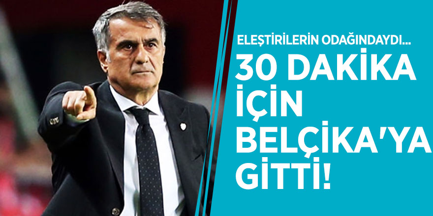 Eleştirilerin odağındaydı...  30 dakika için Belçika'ya gitti!