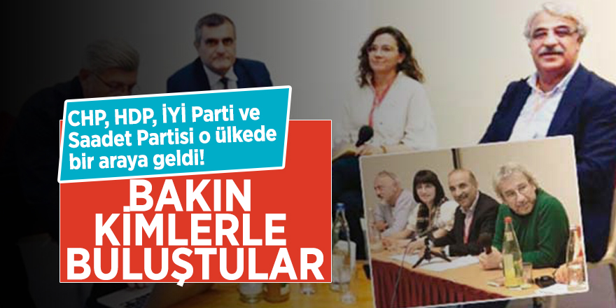 CHP, HDP, İYİ Parti ve Saadet Partisi o ülkede bir araya geldi! Bakın kimlerle buluştular