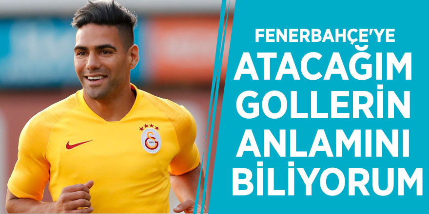 Falcao: Fenerbahçe'ye atacağım gollerin anlamını biliyorum