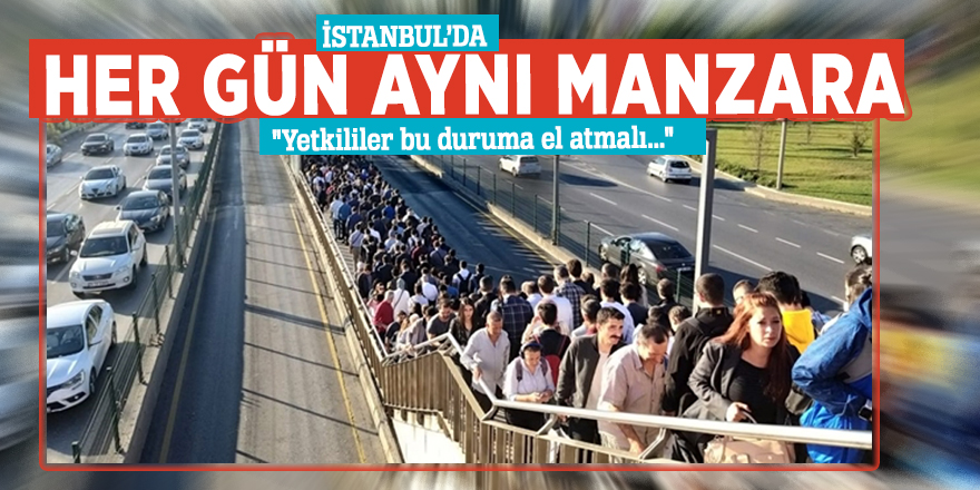 İstanbul'da metrobüs durağında izdiham! "Yetkililer bu duruma el atmalı..."