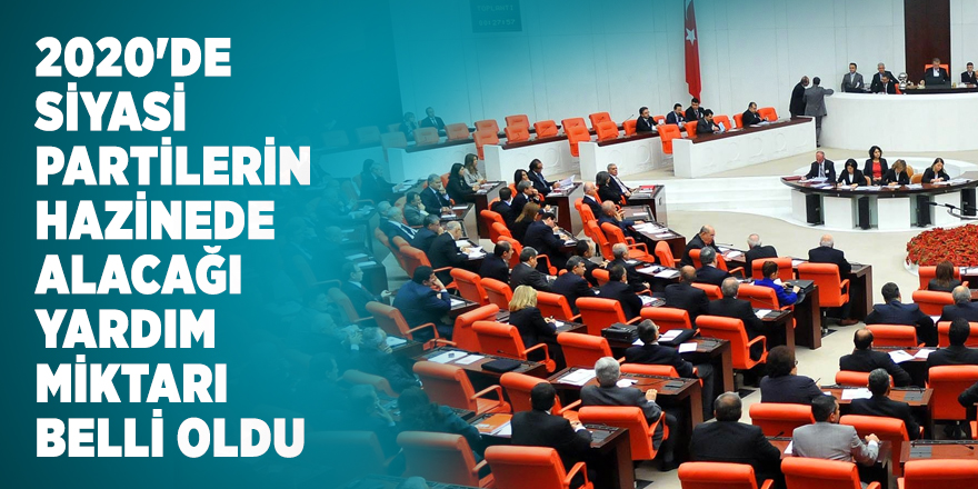 2020'de siyasi partilerin hazinede alacağı yardım miktarı belli oldu