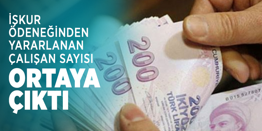İŞKUR ödeneğinden yararlanan çalışan sayısı ortaya çıktı