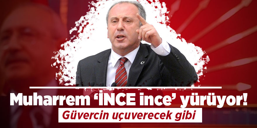 Muharrem ‘İNCE ince’ yürüyor! Güvercin uçuverecek gibi
