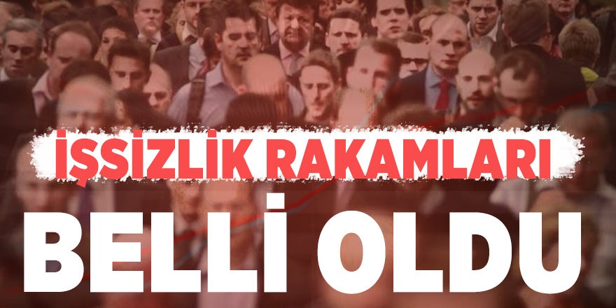 İşsizlik rakamları belli oldu