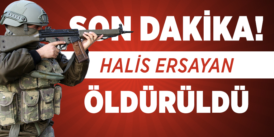 Son dakika! 300 Bin lira ödülle aranan terörist Halis Ersayan öldürüldü
