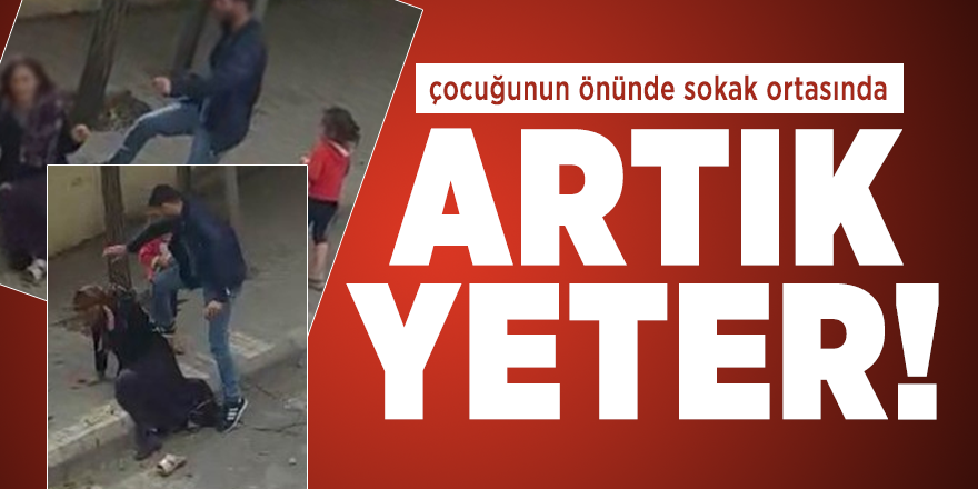 Gaziantep'te kadına  sokak ortasında şiddet !