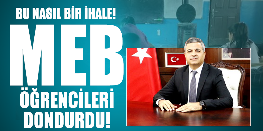 Bu nasıl bir ihale! Diyarbakır Milli Eğitim Müdürlüğü öğrencileri dondurdu!