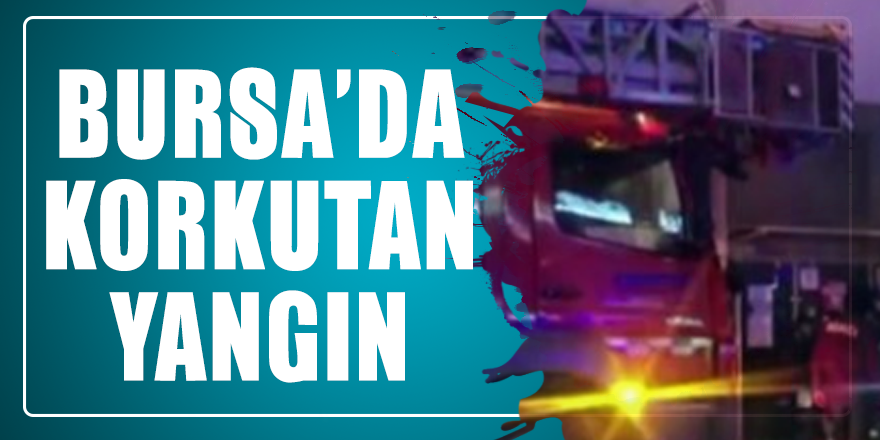 Bursa’da korkutan yangın