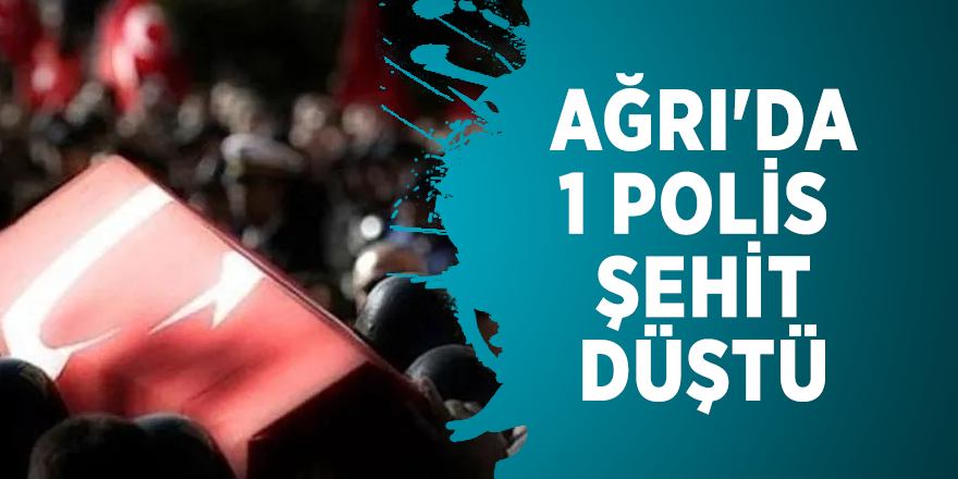 Ağrı'da 1 polis şehit düştü