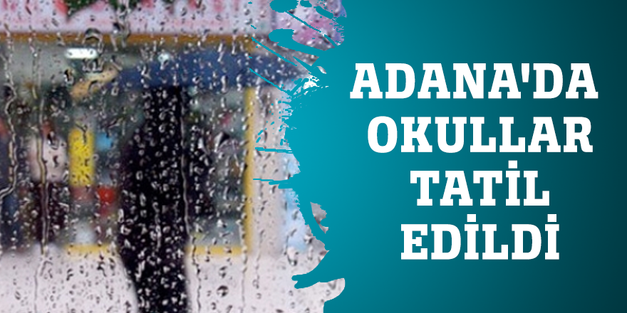 Adana'da okullar tatil edildi