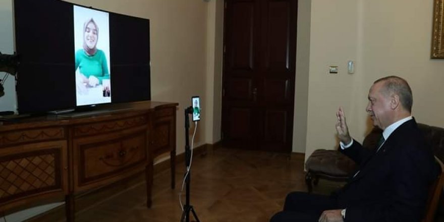 Cumhurbaşkanı Erdoğan, Ümmü Gülsüm Genç ile görüştü