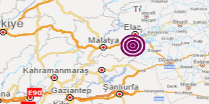 Elazığ’da 4.2 büyüklüğünde deprem