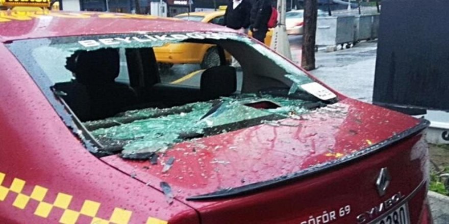 Taksiciler arasında silahlı kavga!