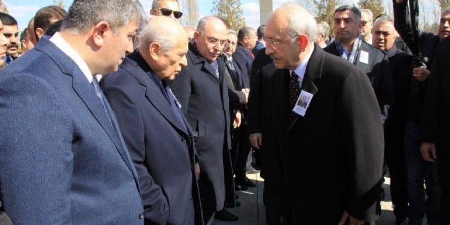 Bahçeli, Kılıçdaroğlu fotoğrafı şehit cenazesinde dikkat çekti!
