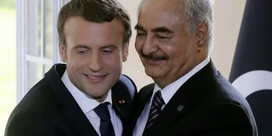 Macron darbeci Hafter'i yine sarayda ağırladı!
