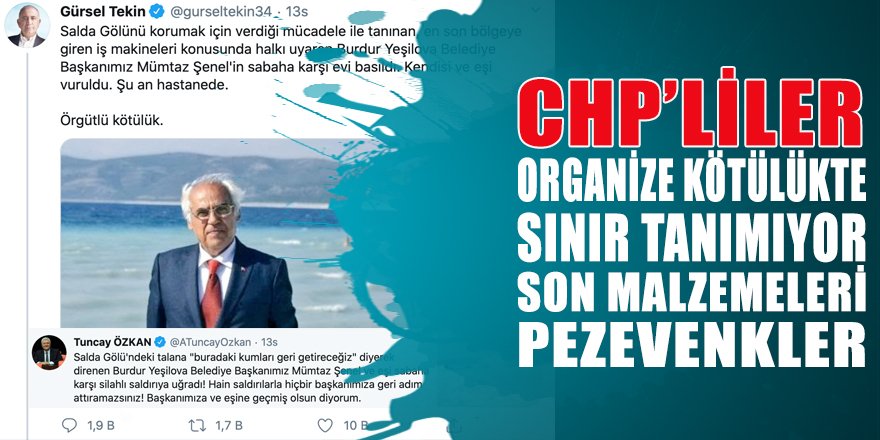 CHP’liler organize kötülükte sınır tanımıyor! Son malzemeleri PEZEVENKLER