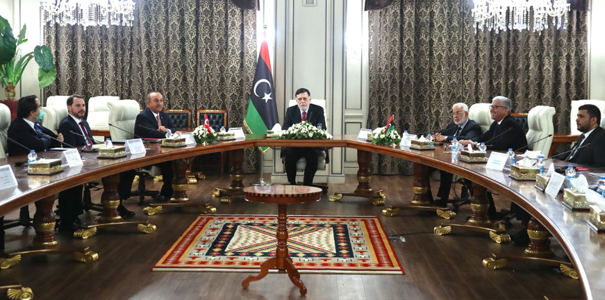Türk heyeti Libya'da Ulusal Mutabakat Hükümeti Konseyi Başkanı Sarrac ile görüştü