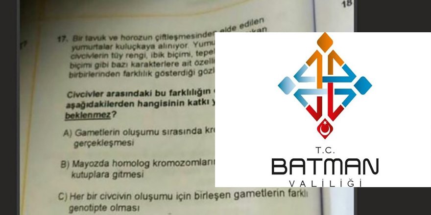 YKS 2020 Temel Yeterlilik Sınav kitapçığının sızdırılmasına dair bir açıklama da Batman Valiliği’nden