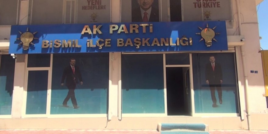 Diyarbakır'da AK Parti İlçe Başkanlığı binasına molotofkokteylli saldırı
