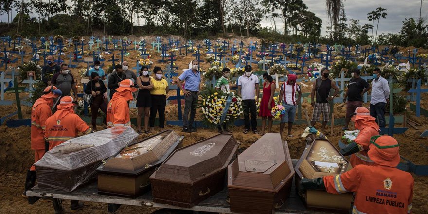 Kovid-19'dan Son 24 Saatte Brezilya'da 602, Hindistan'da 425 Kişi Öldü