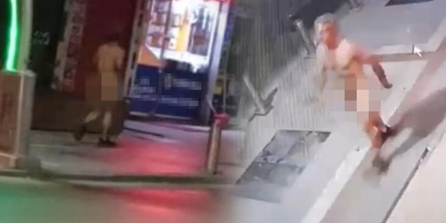 Kocaeli'nde şoke eden olay! 1 kişi çırılçıplak caddede görüldü