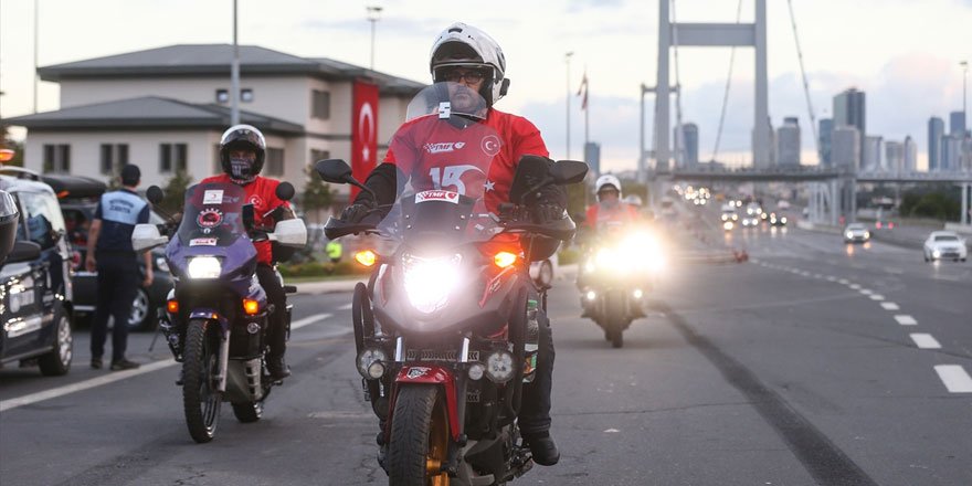Türkiye Motosiklet Federasyonu'nun 15 Temmuz sürüşü İstanbul'dan başladı