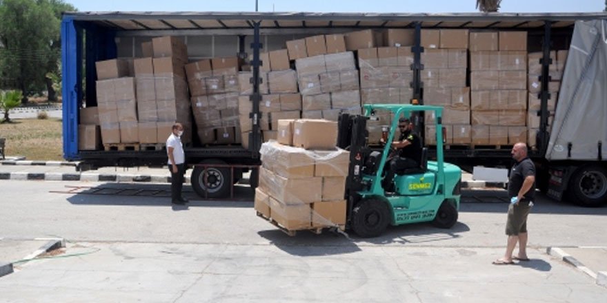 Türkiye'den KKTC'ye tıbbi malzeme yardımı