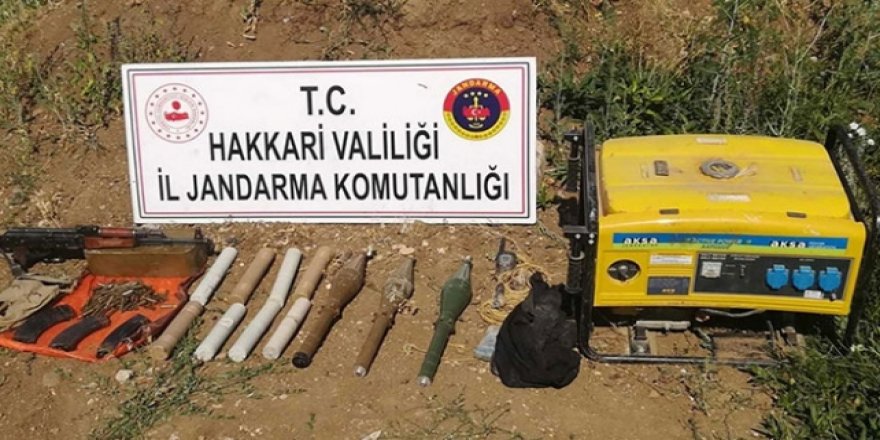 Yıldırım-2 Cilo'da patlayıcı ve mühimmat ele geçirildi