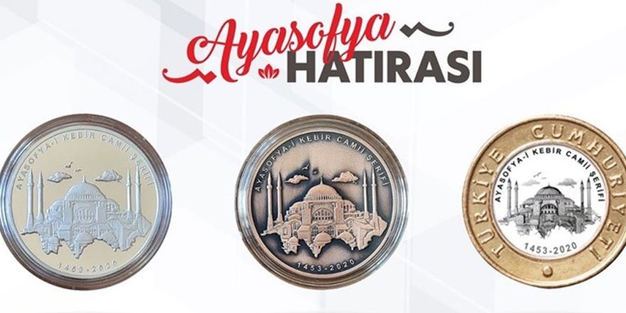 Ayasofya Cami'si özel parası basıldı