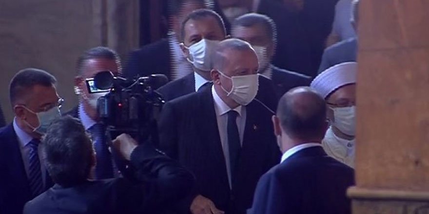 Cumhurbaşkanı Erdoğan, Ayasofya-i Kebir Cami-i Şerifi'nde