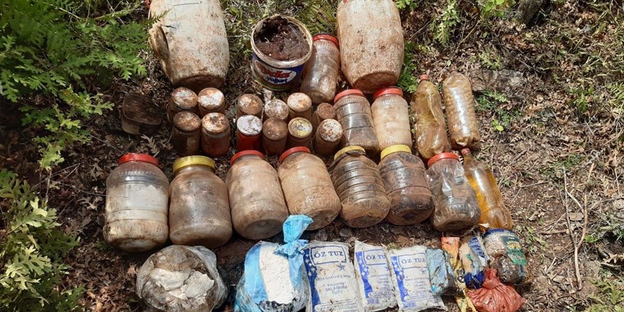 Osmaniye'de Pkk'ya ait malzemeler ele geçirildi