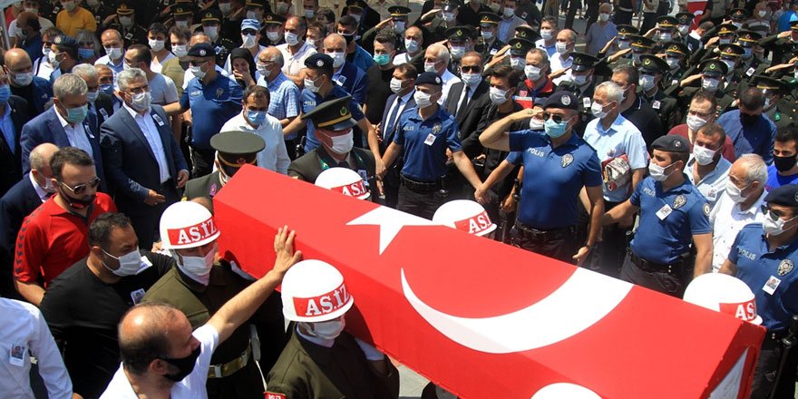 Mersin şehidi Caner Mayendağı Samsun'da son yolculuğuna uğurlandı