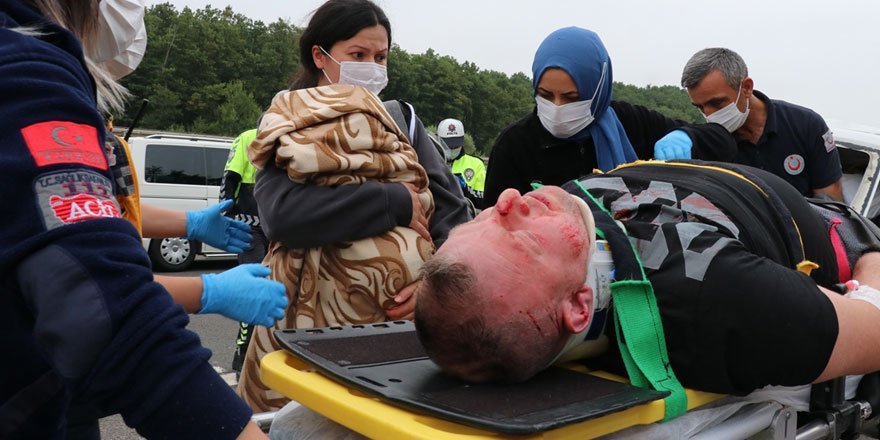 Anadolu Otoyolunda zincirleme trafik kazası: 8 yaralı