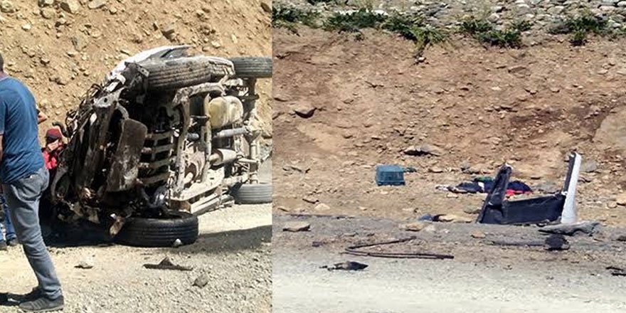Yüksekova'da piknik yolunda kaza: Ölü ve yaralılar var