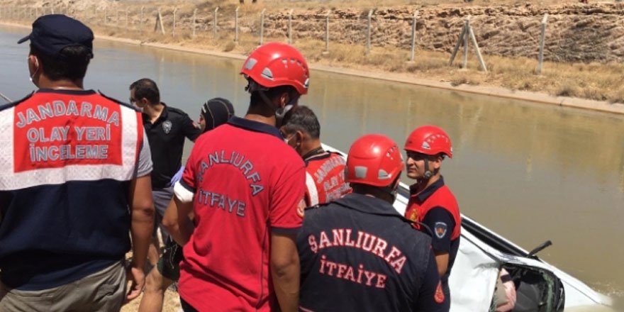 Şanlıurfa'da sulama kanalına devrilen otomobildeki 3 kardeş öldü