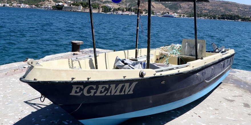 Foça'da batan tekne 21 gün sonra 33 metre derinlikte bulundu