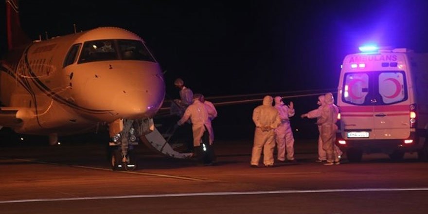 KKTC'deki Kovid-19 hastalarının Türkiye'ye nakli başladı!