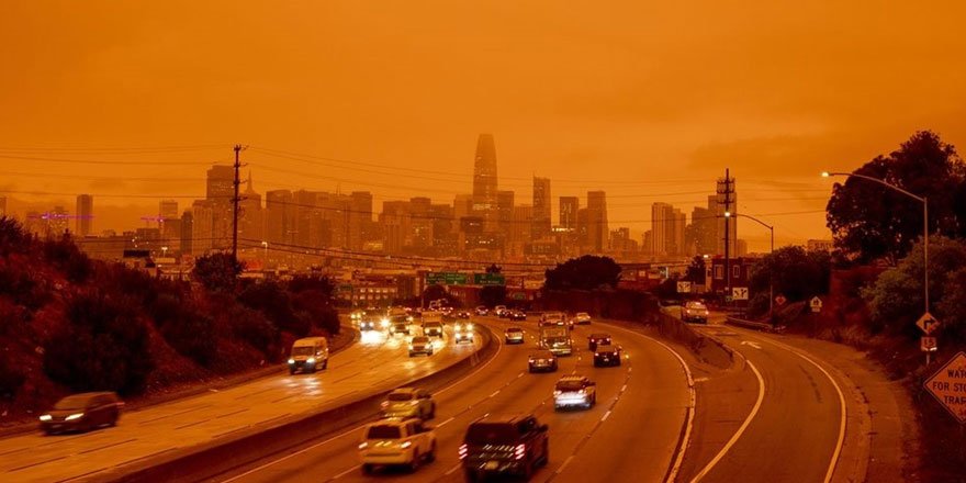 Yangınlar beş kasabayı yok etti! Gökyüzü turuncu renge boyandı