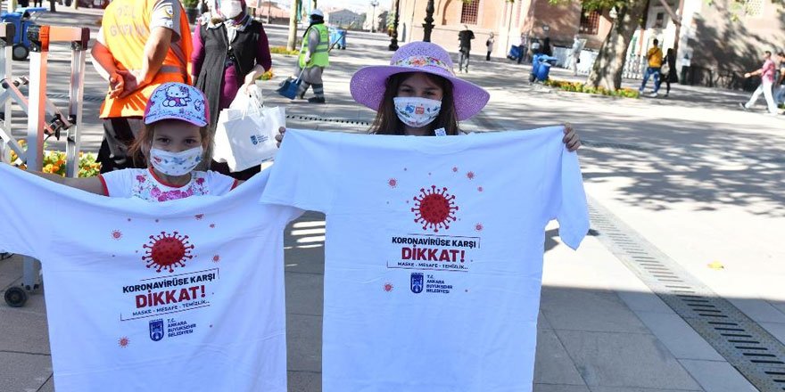 Ankara Büyükşehir Belediyesi'nden Kovid-19 farkındalığı etkinliği!