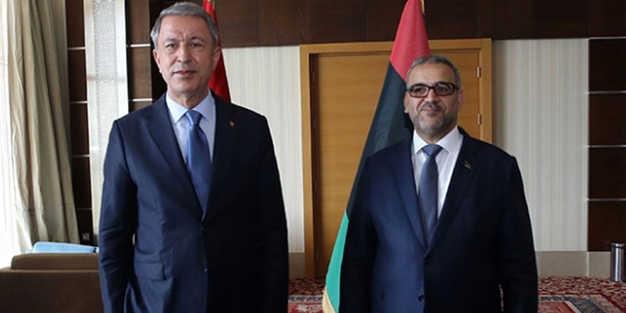 Bakan Akar Libya Yüksek Devlet Konseyi Başkanı ile görüştü!