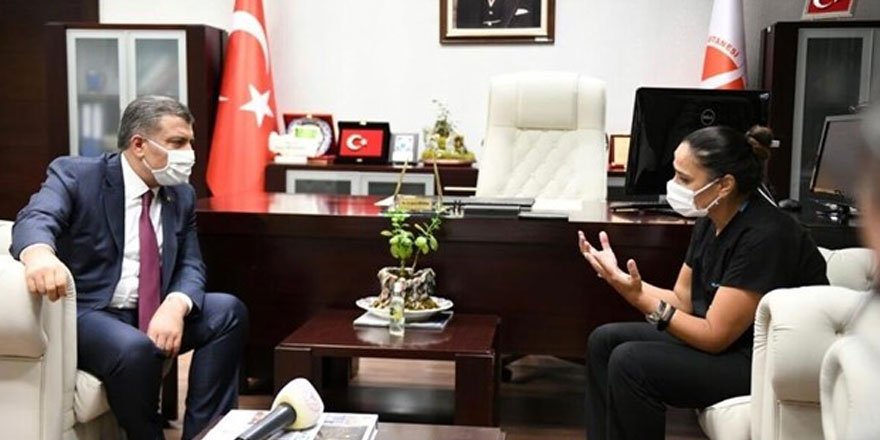 Bakan Koca'dan sağlıkçılara saldırının gerçekleştiği hastaneye ziyaret