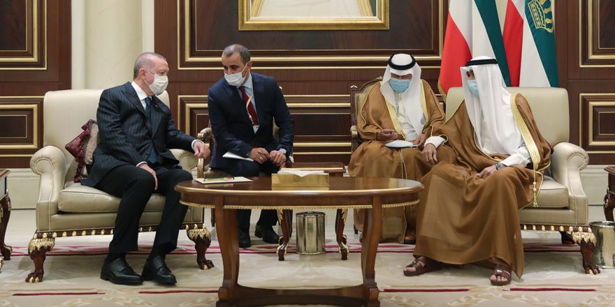 Cumhurbaşkanı Erdoğan, Kuveyt Emiri Şeyh Nevvaf es-Sabah ile görüştü